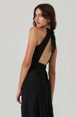 Ruched Bust Maxi Dress -Dresses Sales Store ADR101433 BLACK 5