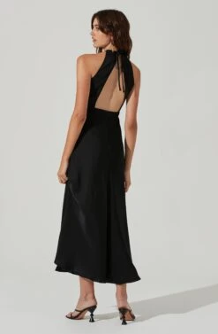 Ruched Bust Maxi Dress -Dresses Sales Store ADR101433 BLACK 6