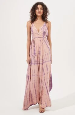 Emmaline Tie Dye Dress -Dresses Sales Store AMB S18008 RO MAUVE PURPLETIEDYE 3