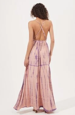 Emmaline Tie Dye Dress -Dresses Sales Store AMB S18008 RO MAUVE PURPLETIEDYE 5