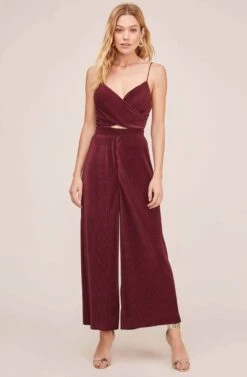 Pleated Cutout Jumpsuit