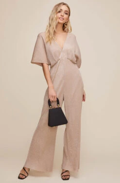 Metallic Dolman Jumpsuit -Dresses Sales Store AP7107 GOLD METALLIC 1 fd9065f6 6e58 4119 9665 c01b51ee8c5c