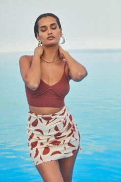 Nirina Abstract Print Mini Skirt -Dresses Sales Store ASTR SPR22 PT1 2058