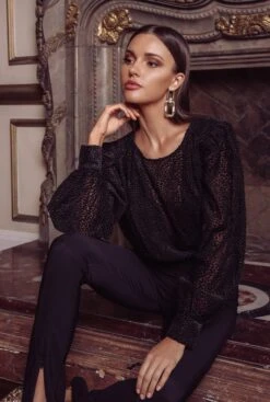 Ronan Velvet Tie Back Top -Dresses Sales Store ASTRHoliday08