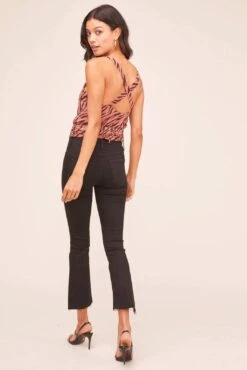 Cross Back Top -Dresses Sales Store AT15556B MAUVE ZEBRA PRINT 3