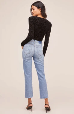 Deep V Leopard Burnout Bodysuit -Dresses Sales Store AT15571B BLK BURNOUT LEOPARD 3