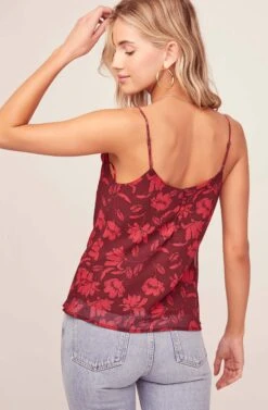 Cowl Drape Floral Cami -Dresses Sales Store AT15687 RED MULTI FLORAL 4AA b8ad30b5 5b21 4cd9 be33 d571e8710c3d