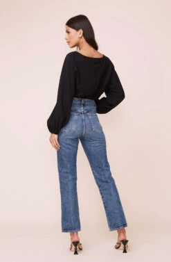 Long Sleeve Dolman Textured Top -Dresses Sales Store AT16177 003 BLACK 5