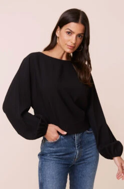 Long Sleeve Dolman Textured Top