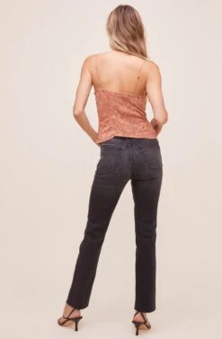 Ruffled Shirred Cami -Dresses Sales Store AT16223 CLAY FLORAL 11