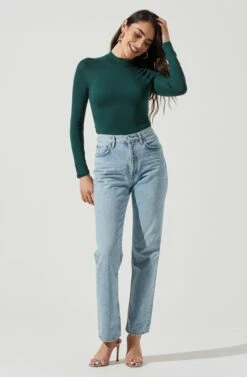 Prue Long Sleeve Back Twist Bodysuit -Dresses Sales Store AT16474 DARKHUNTER 1