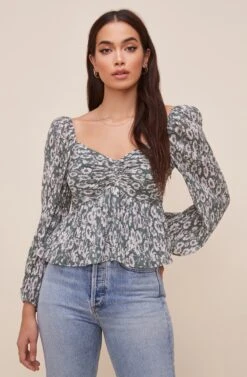 Long Sleeve Sweetheart Top
