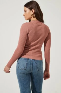 Cut Out Square-Neck Top -Dresses Sales Store AT16556 DARKBLUSH 5