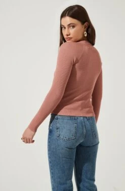 Cut Out Square-Neck Top -Dresses Sales Store AT16556 DARKBLUSH 6