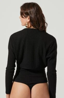 Cropped Shrug Halter Cami Set -Dresses Sales Store AT16965 BLACK 4