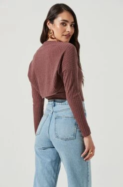 Cropped Shrug Halter Cami Set -Dresses Sales Store AT16965 DUSTYMAUVE 4