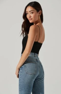 Cut Out Sweetheart Bodysuit -Dresses Sales Store AT17139 BLACK 0445