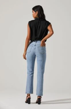 Cowl Neck Sleeveless Top -Dresses Sales Store AT17256 BLACK 4