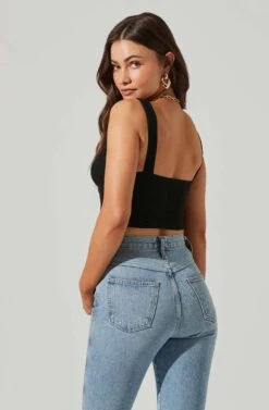 Corset Tank Top -Dresses Sales Store AT17548 BLACK 5