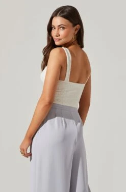 Corset Tank Top -Dresses Sales Store AT17548 CREAM 4