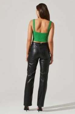 Corset Tank Top -Dresses Sales Store AT17548 GREEN 5