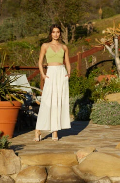 Pleated Front Wide Leg Trouser -Dresses Sales Store GUESTOFWEDDING 2120