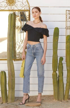 Claribelle Ruffle Hem Off Shoulder Top 13 Claribelle Ruffle Hem Off Shoulder Top -Dresses Sales Store HaciendaRamas 5175