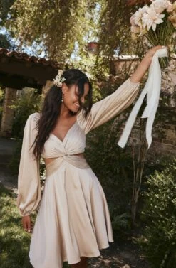 Anamaria Cutout Long Sleeve Mini Dress -Dresses Sales Store LOOK 18 2525