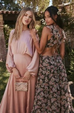 Floral Ruffle Cutout Maxi Dress -Dresses Sales Store LOOK 20 2902