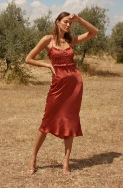 Zola Smocked Midi Dress -Dresses Sales Store LeniAliStudios ASTR WeddingEdit0L1A1313